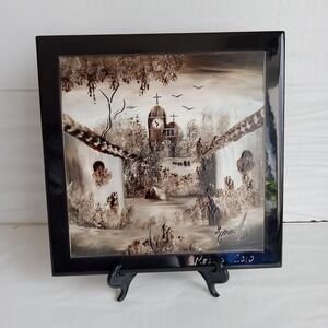 mexican tile painted art